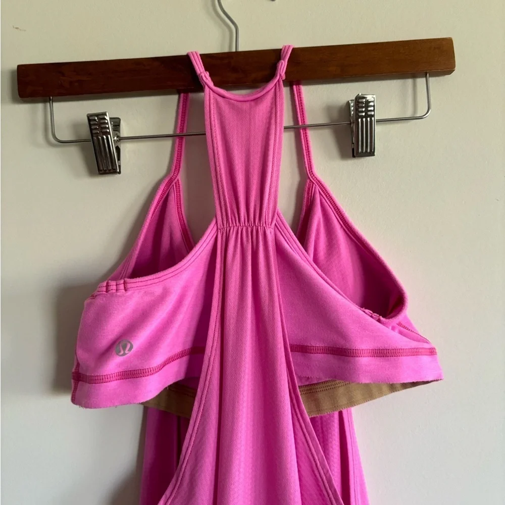Lululemon pink halter sleeveless top size M‎